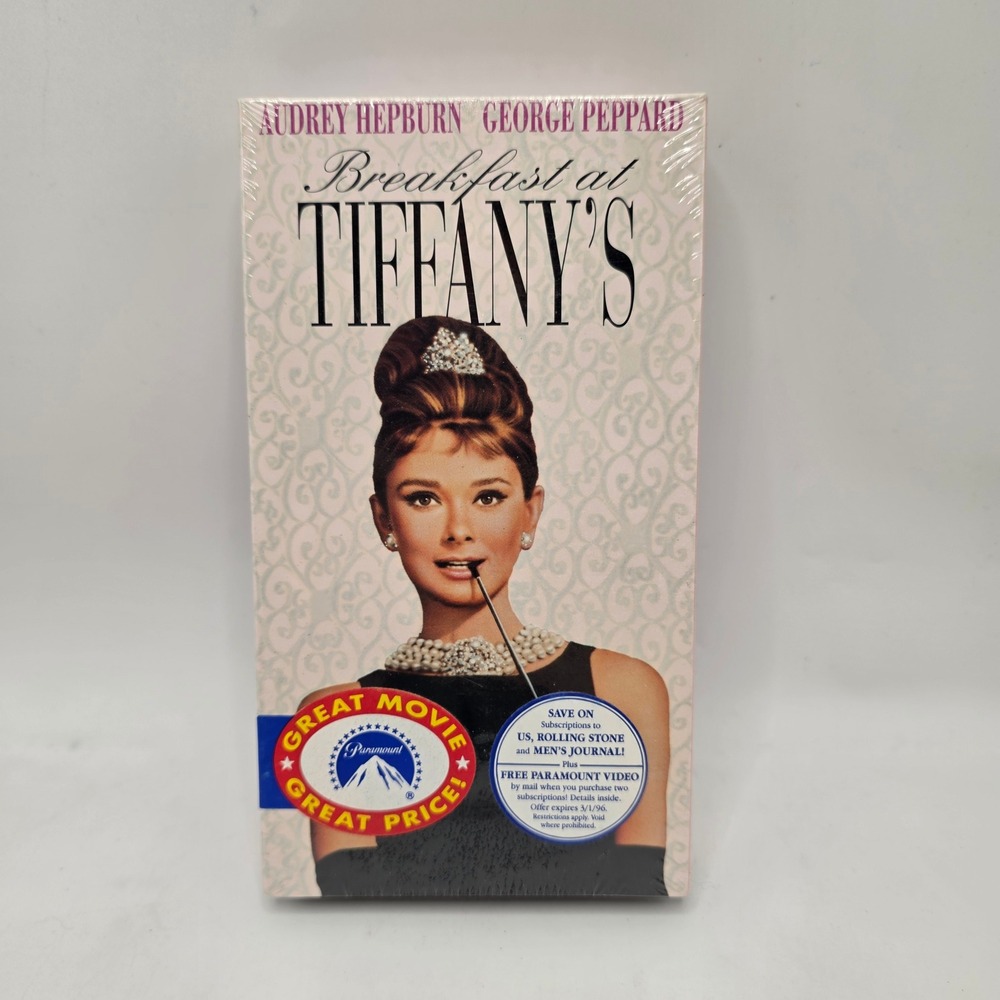 Paramount Breakfast at Tiffany's VHS Movie Audrey Hepburn Sealed Classic Romance
